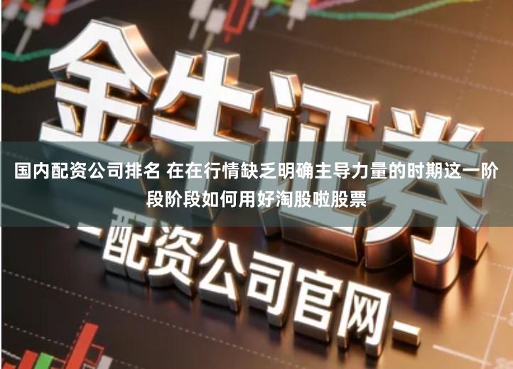 国内配资公司排名 在在行情缺乏明确主导力量的时期这一阶段阶段如何用好淘股啦股票