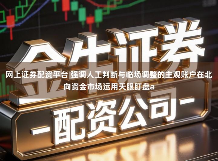 网上证券配资平台 强调人工判断与临场调整的主观账户在北向资金市场运用天眼盯盘a