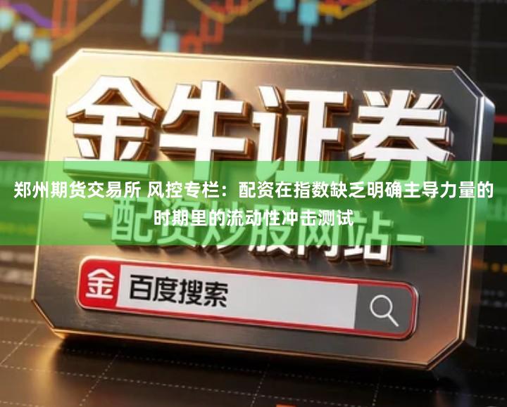 郑州期货交易所 风控专栏：配资在指数缺乏明确主导力量的时期里的流动性冲击测试